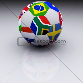 3D Render of Soccer Ball
