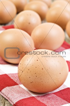Fresh healthy eggs from the farm