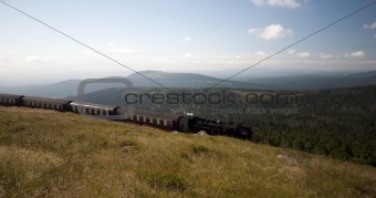 Harz train landscape
