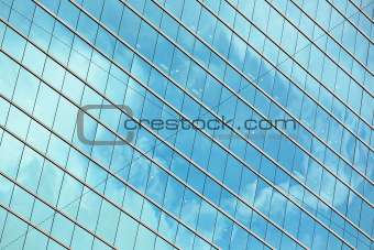 office building glass wall