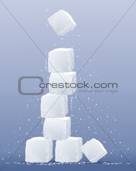 sugar cube tower