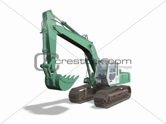 earth mover 3D illustration