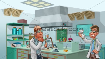 doctors in the lab
