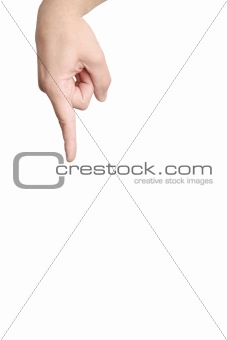 Finger pushing (showing)