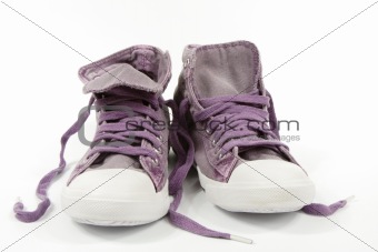 violet sneakers