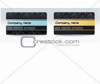 vector business visit card