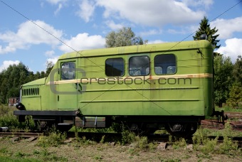 The railway car