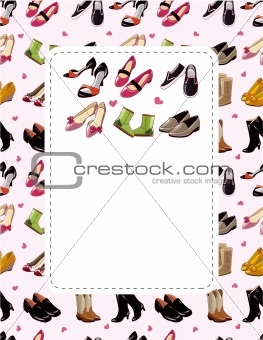 fashion shoe sale card
