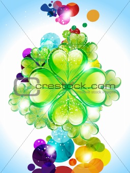 Abstract colorful Saint Patrick's Day background