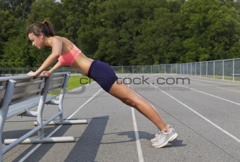 Brunette Athlete on Track
