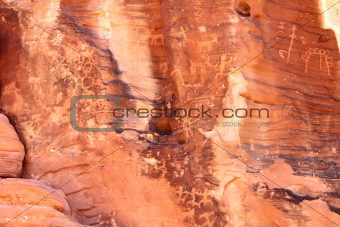 Petroglyphs at Valley of Fire - Nevada