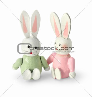 Easter bunny figures