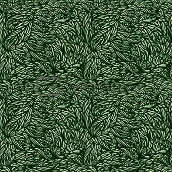 vector seamless green leaves texture