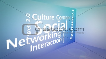 Creative image of social networking concept