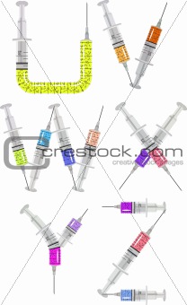 syringe alphabet