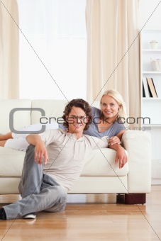Portrait of a couple posing