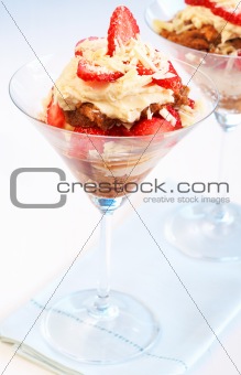 Strawberry and mascarpone tiramisu