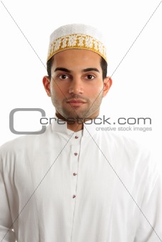 Middle eastern man wearing cultural dress