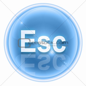 Esc icon ice, isolated on white background