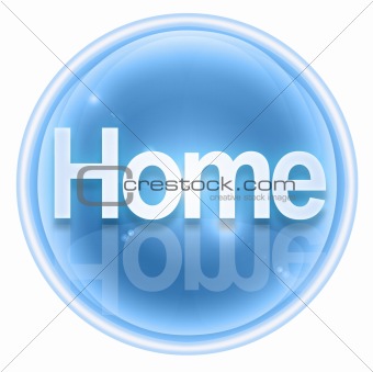 home icon ice, isolated on white background