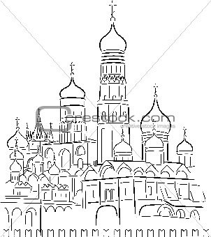 Drawing Cathedral of Saint Basil