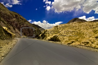 Roads through theMoon Land Mountains