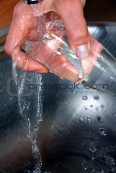 washing glass