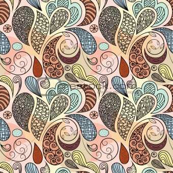 vector seamless ethnic abstract pattern