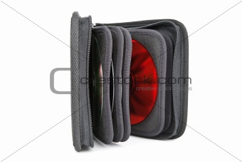 an opened cd case