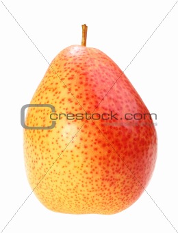 Single a red-yellow pear