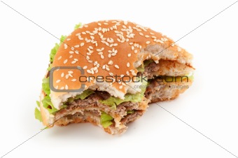 Tasty big hamburger