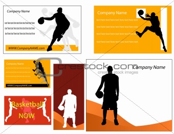basketball business card and poster