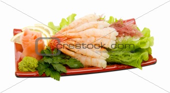prepared and delicious sushi sashimi 