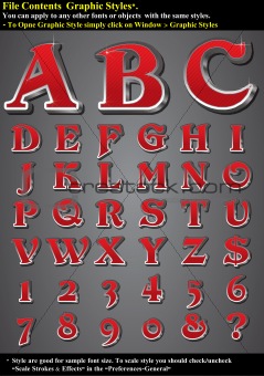 Set 3D Alphabet