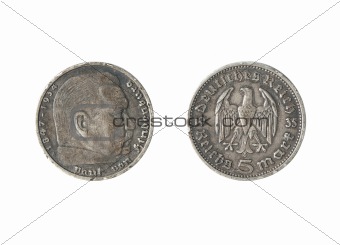 retro German coin