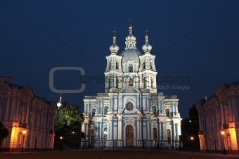 Russia, St. Petersburg. Smolny monastery