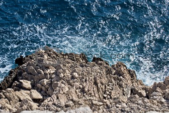 Wild sea and rocks
