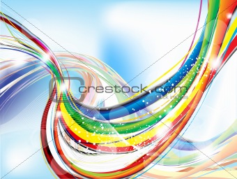 abstract colorful background with sparkle