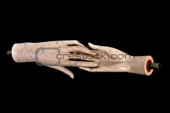 doll hands weathered plastic mannequin