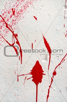 paint splashed stained wall