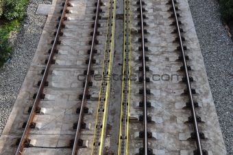 railway tracks background