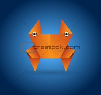 Origami crab