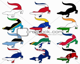 Crocodile flags
