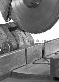 circular saw in close up