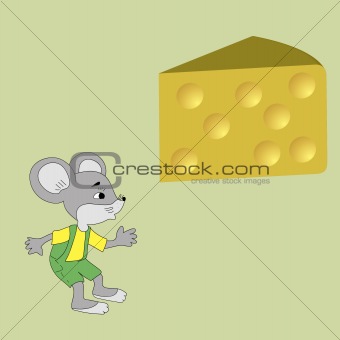 Image of mouse with cheese