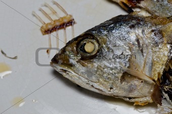 Chub mackerel fried