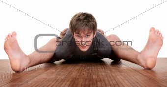 Young Man Exercising
