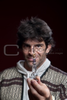 Man With Potion Bottle