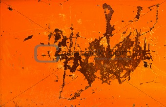 Orange metal background