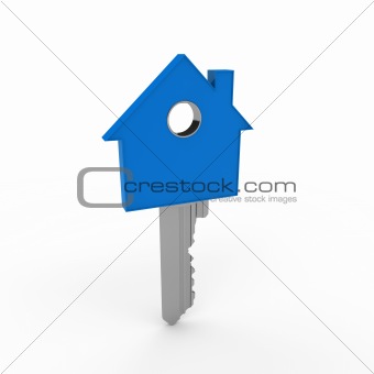 3d home key blue